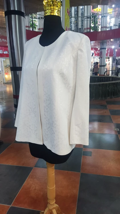 کت زنانه مجلسی سفید