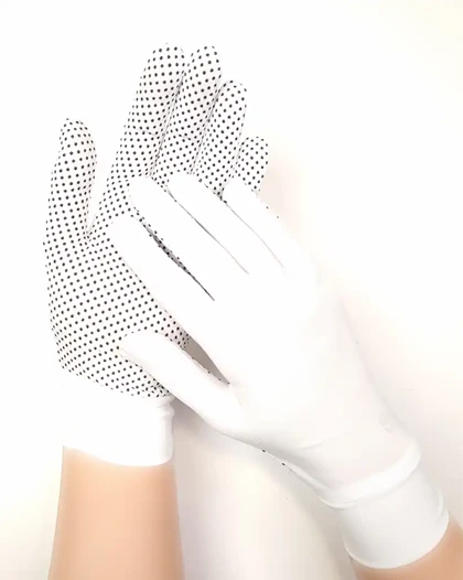 دستکش ریون رانندگی خال سیاه