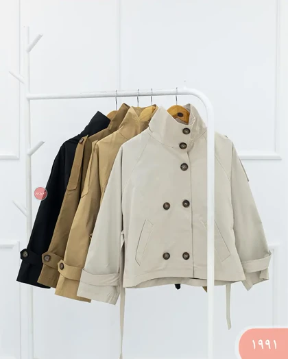 ترنج کت یقه ایستاده آیرال 1991