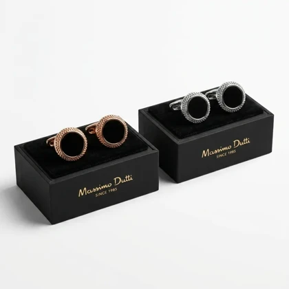 دکمه سردست لاکچری طرح اونیکس دور تراش برند Massimo Dutti