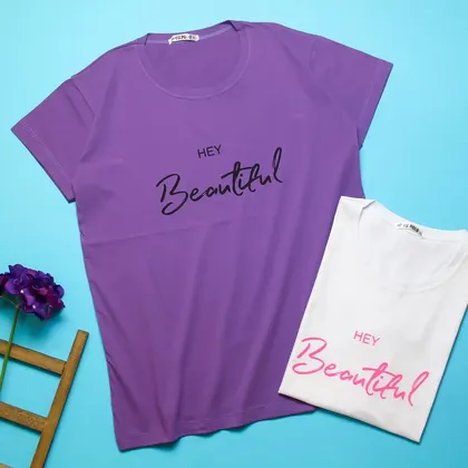 تیشرت hey beautiful