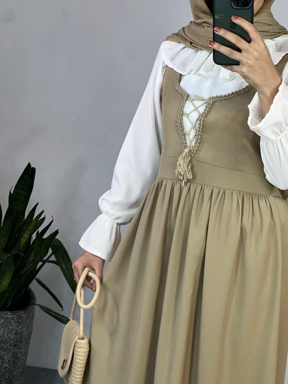 ست شومیز و سارافون کلارا(ارسال رایگان)