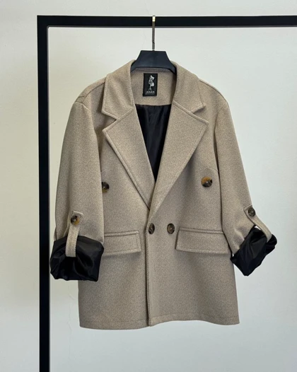 پالتو لامر آستین دکمه   کد 600057