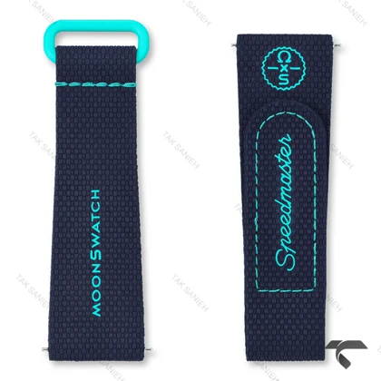 بند رابر امگا سواچ ماموریت زمین سرمه ای Swatch-Strap-10731-U