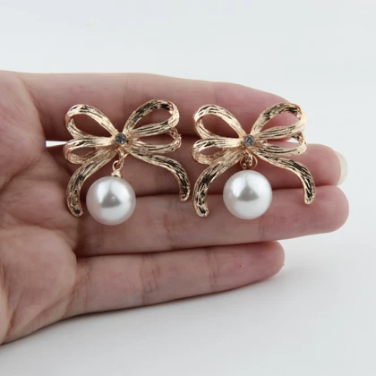 گوشواره زنانه مدل مروارید