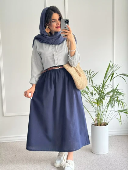 مانتو راه راه ترندی