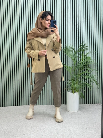 بارانی آستردار نازلی