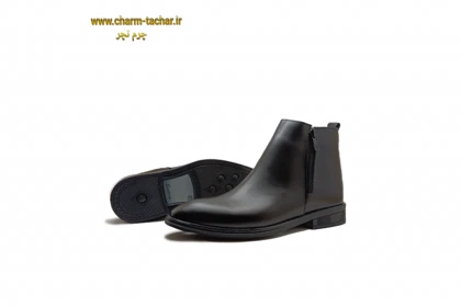 نیم بوت چلسی دو زیپ مردانه چرم طبیعی