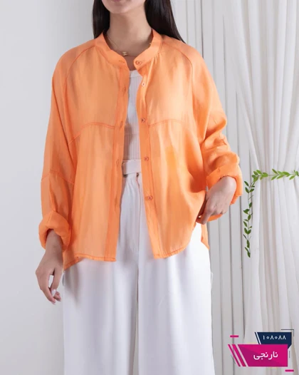 شومیز شیشه ای پری ساتن ZARA