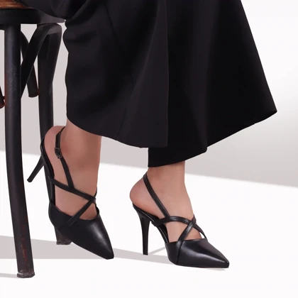 کفش پاشنه‌بلند زارا مدل ضربدری کد 3742