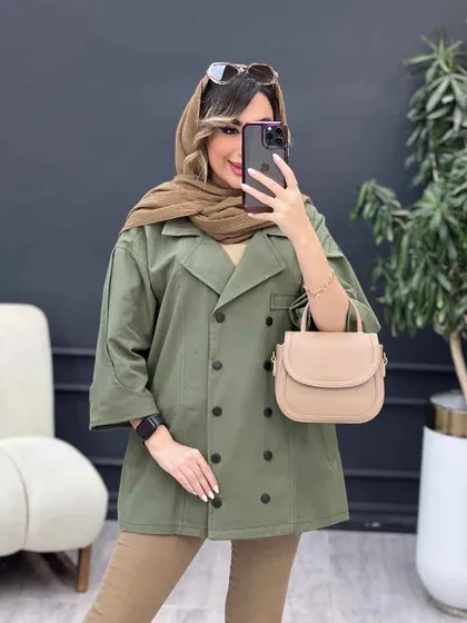 مانتو لینن ده دکمه