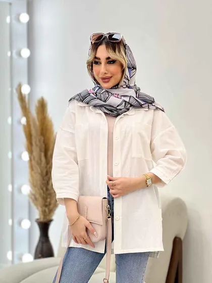 مانتو آستین پیله بغل سه دکمه