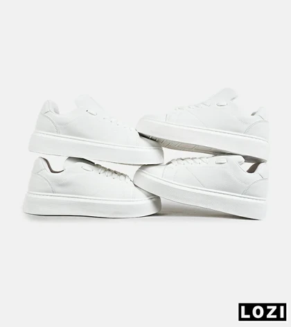 کفش کژوال مردانه چرمی سفید ZARA