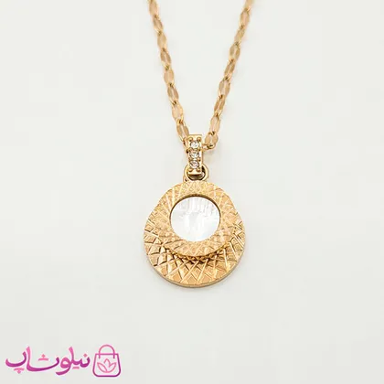 گردنبند دخترانه ظریف استیل رزگلد