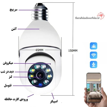 دوربین مداربسته پانوراما مدل V380