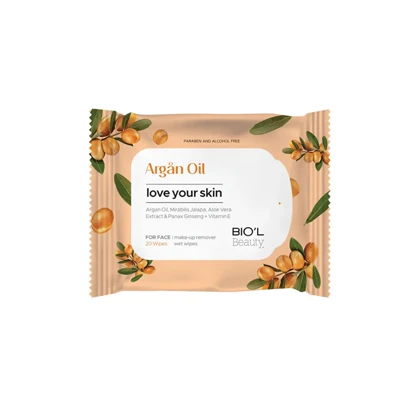 دستمال مرطوب بیول مدل روغن آرگان