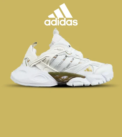 کفش کتانی مردانه و زنانه سفید طلایی ADIDAS performance x9000l4 مدل 7475