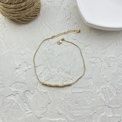 پابند زنانه ظریف طرح طلا