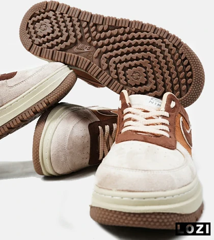 کفش کتانی مردانه و زنانه قهوه ای NIKE AIR FORCE مدل 2094