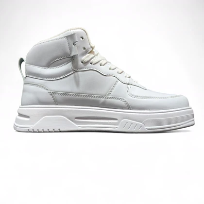 کفش آدیداس ساق‌دار چرمی سفید