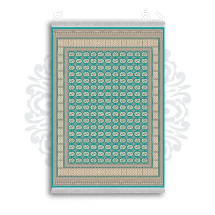 *جدید* فرشینه از جنس پارچه شانل مخمل ترک طرح فانتزی برند دفه کد 1202