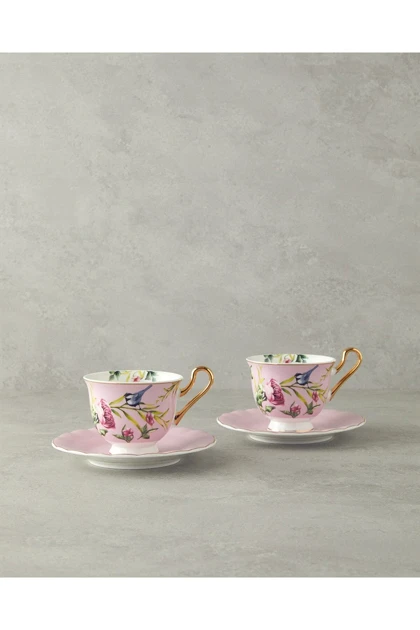 سرویس فنجان چای دو نفره English Home مدل Vanilla Bone China