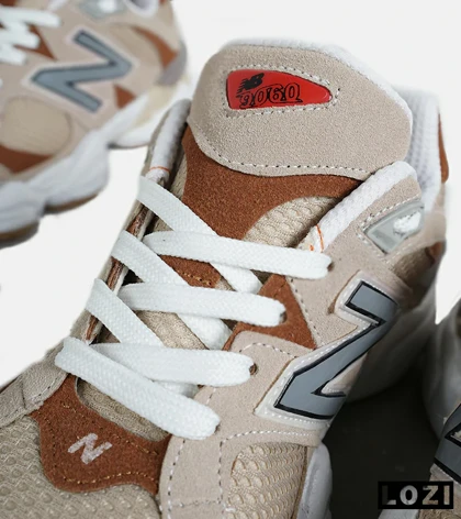 کفش کتانی مردانه و زنانه کرم قهوه ای NEW BALANCE 9060 مدل 7312