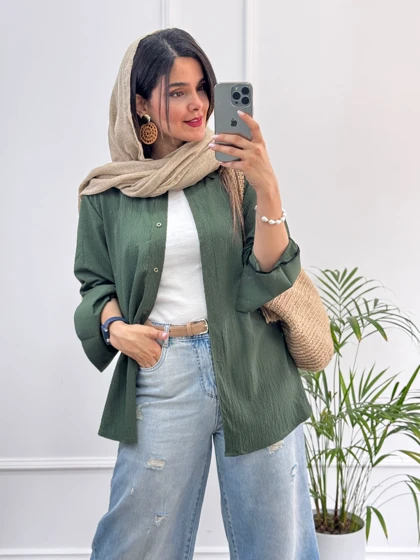 مانتو شومیزی صدف