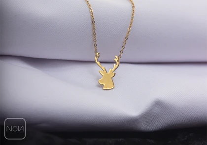 گردنبند استیل گوزن