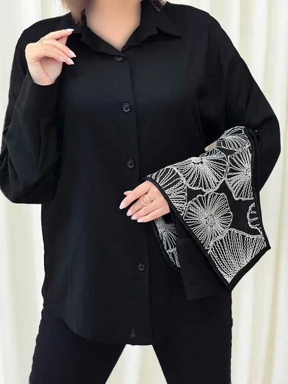 شومیز دو تکه طرح دار