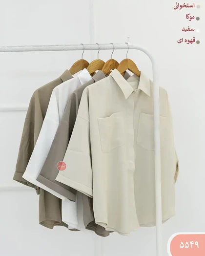 شومیز دوجیب سیلک زنانه 5549 | الینور