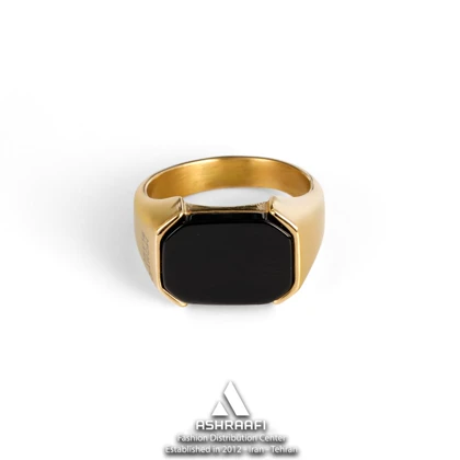 انگشتر طلایی مون بلان Mont Blanc Square Ring GK08