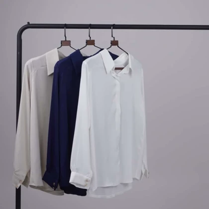 شومیز بیسیک ساتن بند کرواتی