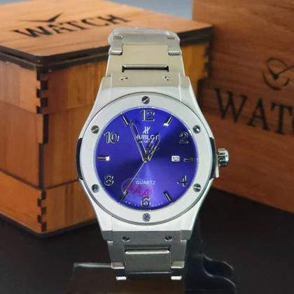 ساعت مچی مردانه هابلوت ژنو HUBLOT تاریخ دار با قفل پروانه ای کد 2