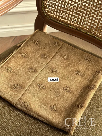 روسری حریرگلدوزی پاپیون