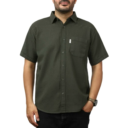 پیراهن آستین کوتاه بیسکوییتی سیزر مدل 15111793