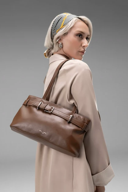 کیف دستی زنانه چرم مصنوعی دسته دار دیوید جونز DAVIDJONES