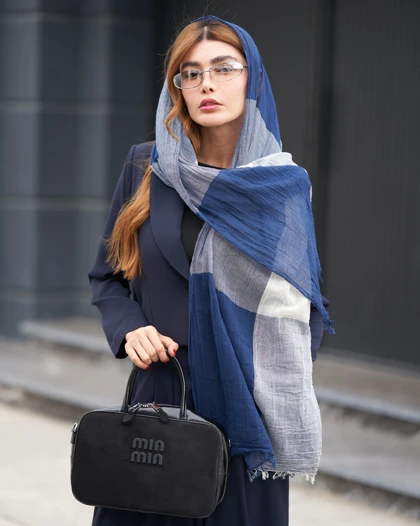 شال نخی دورنگ 20683