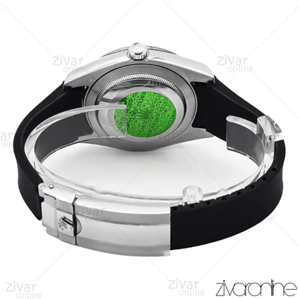 ساعت رولکس اویستر پرپچوال مردانه صفحه تیفانی بند رابر مشکی 106610