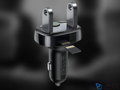 شارژر فندکی فست شارژ ماشین با قابلیت پخش موسیقی و تماس بیسوس S-09