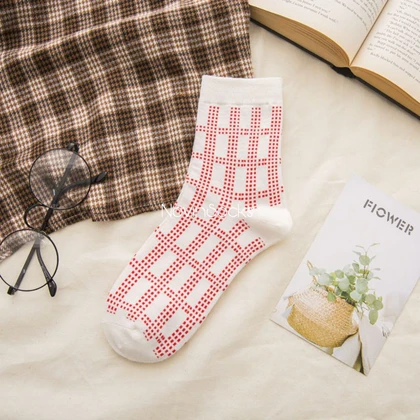 جوراب ساق‌دار قرمز1186