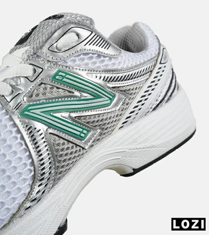 کفش کتانی مردانه و زنانه سفید طوسی سبز New Balance 860 V.02 مدل 7523