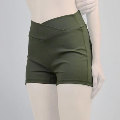 شورتک کارگو ورزشی زنانه آدیداس مدل A-3115 یشمی