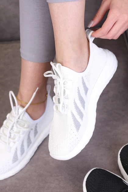 کفش اسپرت زنانه کتانی لمه