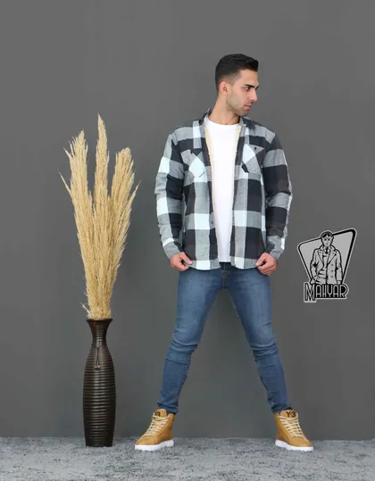 کاپشن چهارخونه پشمی ZARA