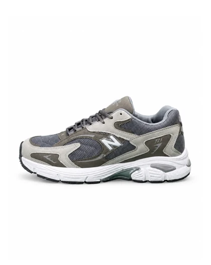 کفش کتانی وبزرگ پا مدل نیوبالانس 725 طوسی سفید New Balance