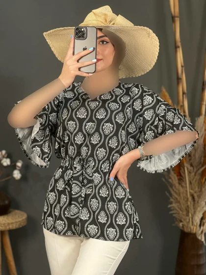 شومیز فلور کاکتوسی 1127