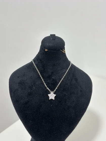 گردنبند نقره زنانه ستاره ریز 971