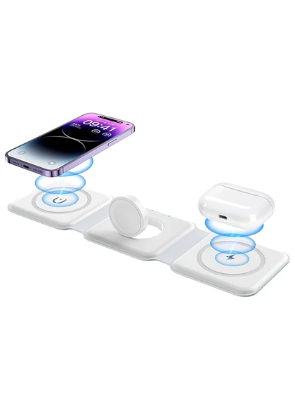 شارژر مغناطیسی بی سیم 3 در 1 مدل magnetic wirelessویژه