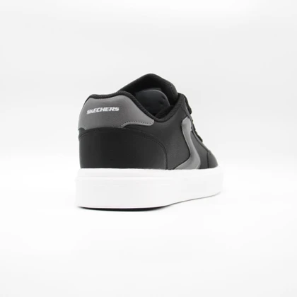 کتانی اسکیچرز کژوال مشکی طوسی بزرگپا کد 6848